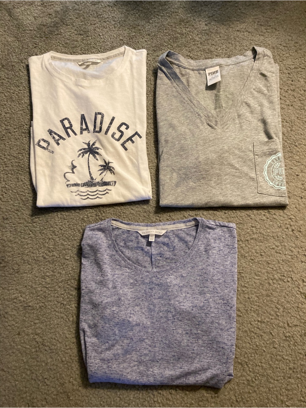 X3 V.S. Pink size medium tees